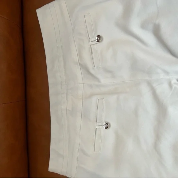 Rafaella Curvy White Straight Leg Trouser Pants Size 6 - Picture 13 of 13